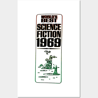 Worlds Best Science Fiction 1969 - Vintage Retro Art Posters and Art